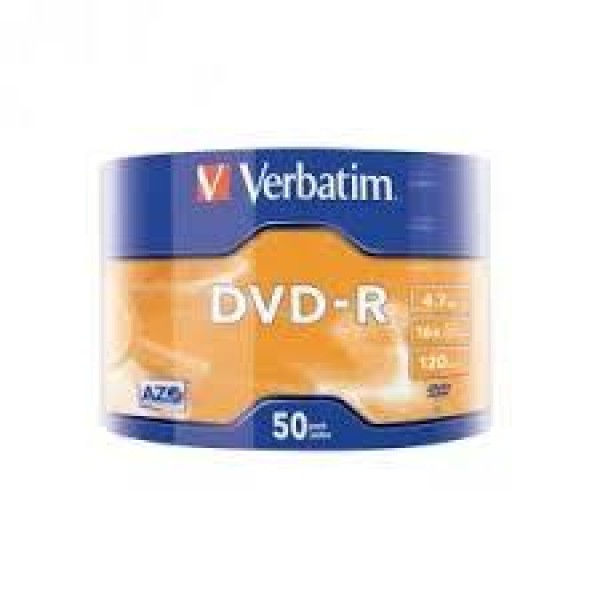 DVD-R MEDIA 4.7GB 16X 50-PACK/VERBATIM VER43788 ...