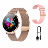 Manta Alexa women's smartwatch gold + pink strap