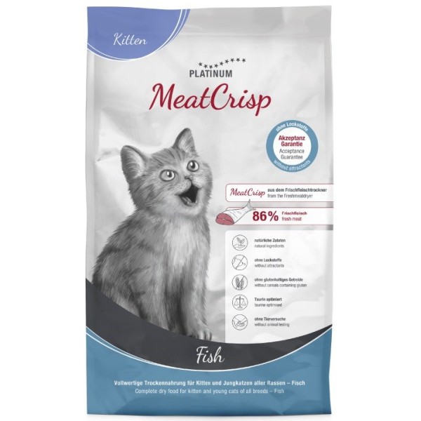 PLATINUM MeatCrisp Kitten Fish - dry ...