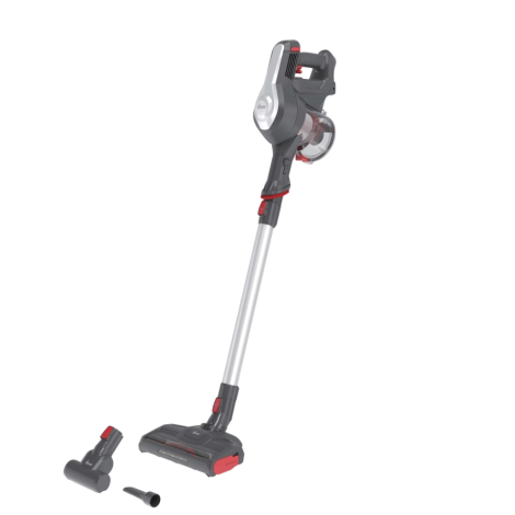 Hoover HF122GPT 011 Vacuum cleaner, Handstick, Cordless, Operating time 40 min, Dust container 0.9 L, Grey