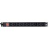 EnerGenie EG-PDU-10C132C19 Power distribution unit (PDU), 10 pcs C13 sockets, 1U, 16A, C20 plug 2 m cable, black