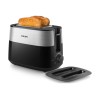 Philips | Toaster | HD2517/90 Daily Collection | Power 830 W | Number of slots 2 | Housing material Plastic | Black/Stainless Steel