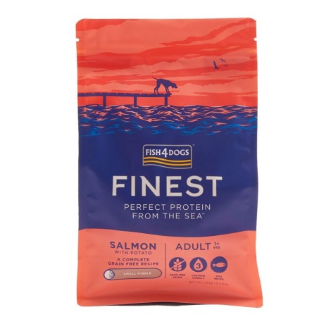 FISH4DOGS Finest Salmon S - dry dog food - 1,5kg