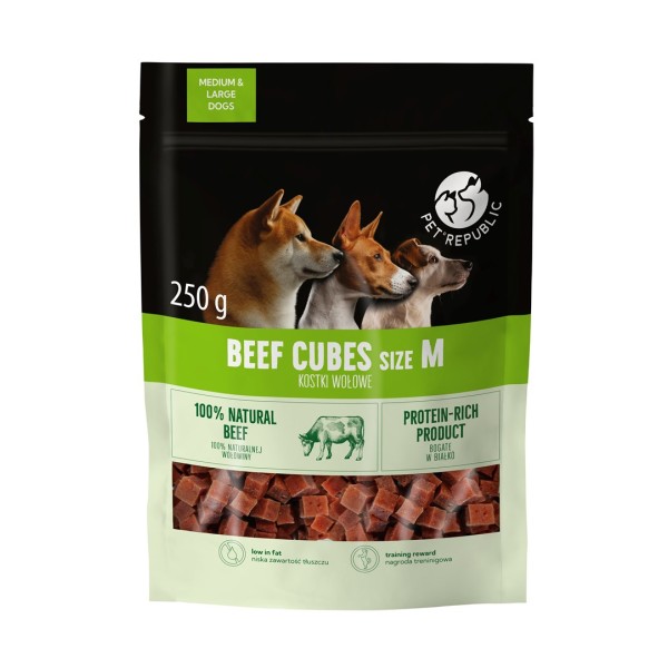 PETREPUBLIC Beef cubes M - dog ...