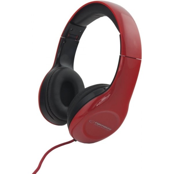 Esperanza EH138R headphones/headset Head-band Black, Red