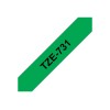 BROTHER TZE731 tape black/green 12mm 8m