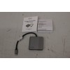 SALE OUT. Digitus USB-C - 2x HDMI Adapter, 18 cm 4K/30Hz, Silver, Aluminium housing | Digitus USB-C - 2x HDMI Adapter | DA-70828 | USB-C | HDMI | DAMAGED PACKAGING, UNPACKED