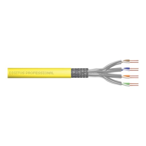 Digitus | Cat 7A class FA, S/FTP, Twisted Pair installation cable, simplex, 1500 MHz | DK-1744-A-VH-10-P