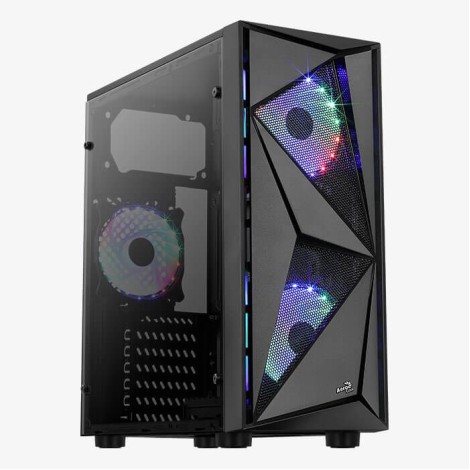 Aerocool Glider Cosmo-A-BK-v2 Midi Tower Black