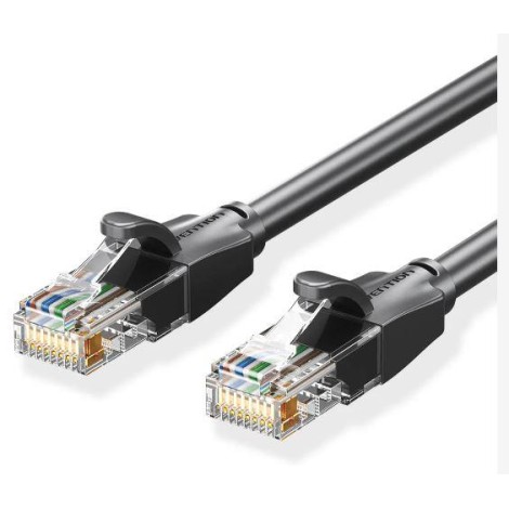 PATCH CABLE CAT.6 UTP/8M BLACK IBEBK VENTION