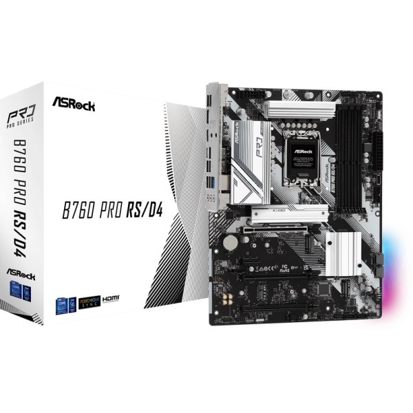 Mainboard|ASROCK|Intel B760 Express|ATX|Memory DDR4|Memory slots 4|1xPCI-Express ...