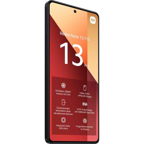 Xiaomi Redmi Note 13 Pro 16.9 cm (6.67") Hybrid Dual SIM Android 13 4G USB Type-C 8 GB 256 GB 5000 mAh Black