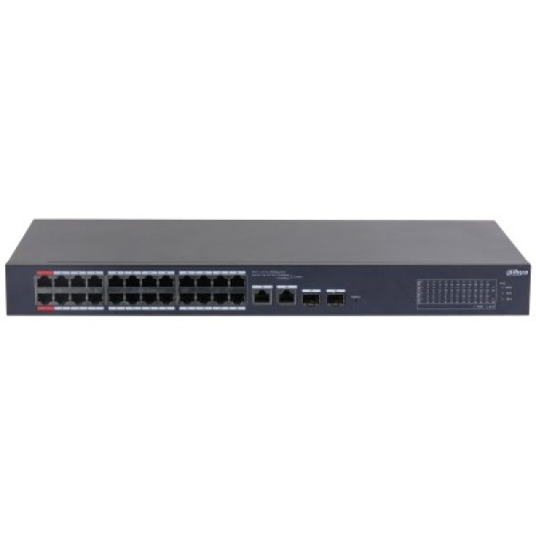 Switch|DAHUA|CS4226-24ET-240|Desktop/pedestal|Rack 1U|24x10Base-T / 100Base-TX|2x10/100/1000BASE-T/SFP combo|2|26|PoE ports ...