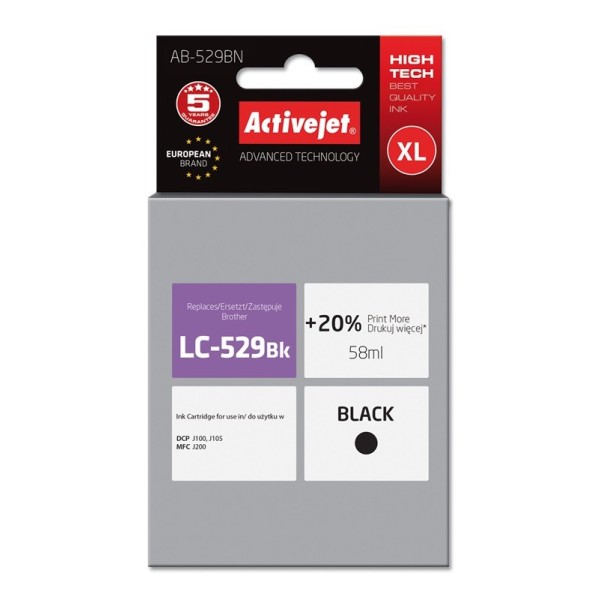 Activejet AB-529BN Ink (replacement for Brother ...