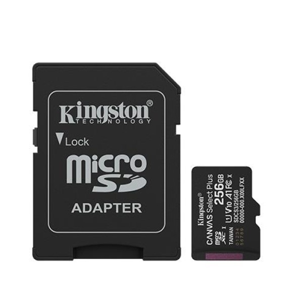 MEMORY MICRO SDXC 256GB UHS-I/W/ADAPTER SDCS3/256GB ...