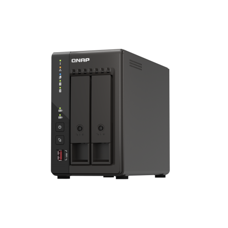 QNAP | 2-Bay desktop NAS | TS-253E-8G | Intel Celeron | J6412 4-core | Processor frequency 2.6 GHz | 8 GB