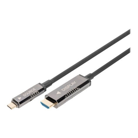 DIGITUS USB - Type C to HDMI AOC FO 20m