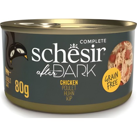 SCHESIR After dark Chicken in broth - wet cat food - 80g