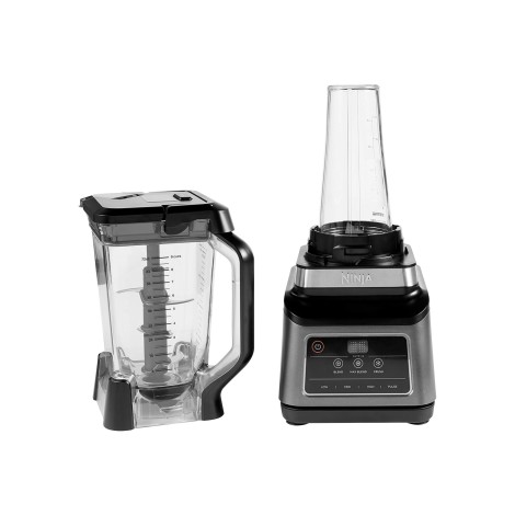 NINJA Mixer Blender 2in1 with Auto IQ | BN750EU | Tabletop | 1200 W | Jar material Plastic | Jar capacity 2.1+0.7 L | Ice crushing | Black/Silver
