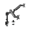 Gembird MA-DA2P-01 Adjustable desk 2-display mounting arm, 17”-32”, up to 9 kg