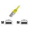 CAT 5e U-UTP | Patch cord | PVC AWG 26/7 | Yellow | 1 m | Modular RJ45 (8/8) plug