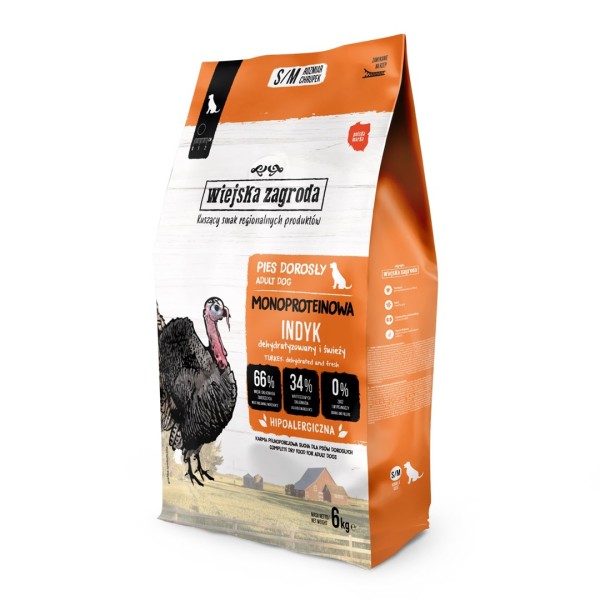 WIEJSKA ZAGRODA Monoprotein Turkey S/M - ...