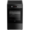 BEKO Cooker | FSM59305BDT | Hob type Induction | Oven type Electric | Black | Width 50 cm | Grilling | Depth 60 cm | 60 L