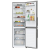 Candy Refrigerator | CNCQ2T618EX | Energy efficiency class E | Free standing | Combi | Height 185 cm | No Frost system | Fridge net capacity 235 L | Freezer net capacity 120 L | 38 dB | Inox