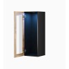 Cama cabinet VIGO "90" glass 90/35/32 black/wotan oak