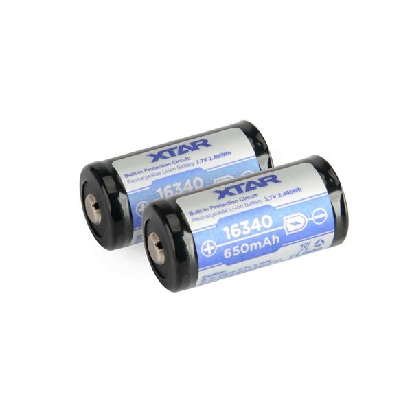 Battery 16340/R-CR123 3, 7V Li-ion 650 ...