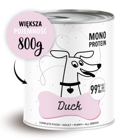 PAKA ZWIERZAKA Pepe Duck - wet dog food - 800g