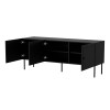 RTV 3D cabinet PALAZZO BIS 151x40x60 black matt