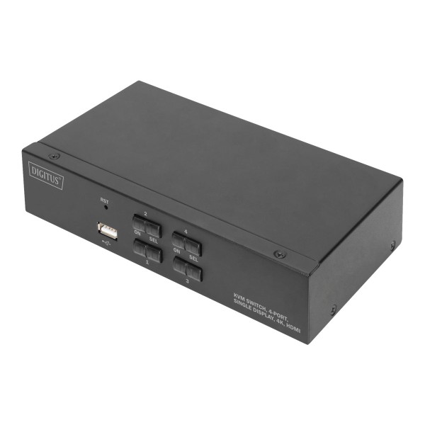 DIGITUS KVM Switch 2x1 HDMI 4-Port