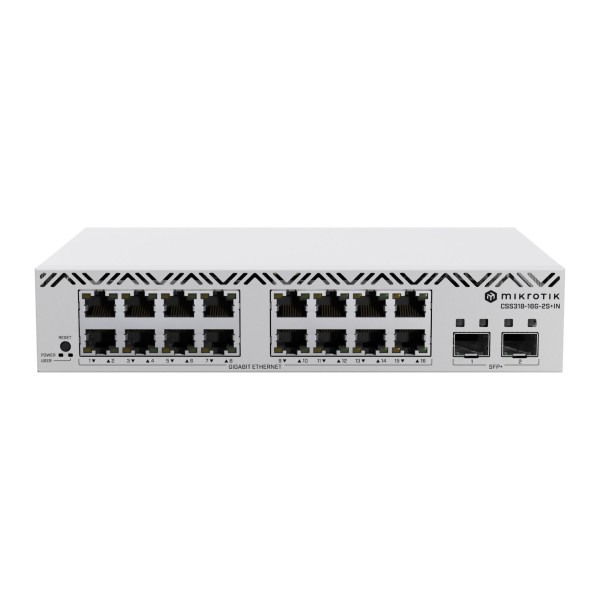 NET SWITCH 24PORT 1000M 2SFP+/CSS318-16G-2S+IN MIKROTIK