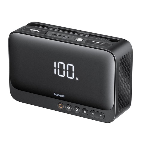 Baseus Super Energy BS-CH013 4in1 - jump starter with torch, 6000mAh power bank, compressor (black)