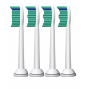 Philips | Toothbrush Heads | HX6014/07 Standard Sonic | Heads | For adults and children | Number of brush heads included 4 | Sonic technology | White