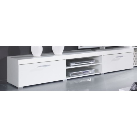 Cama TV stand 200 SAMBA white/white gloss