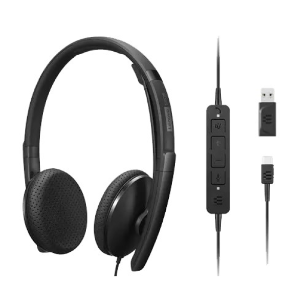 Lenovo 4XD1M45626 headphones/headset Wired Head-band USB ...