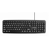 KEYBOARD STANDART USB ENG BIG/LETT. BLACK KB-US-103 GEMBIRD