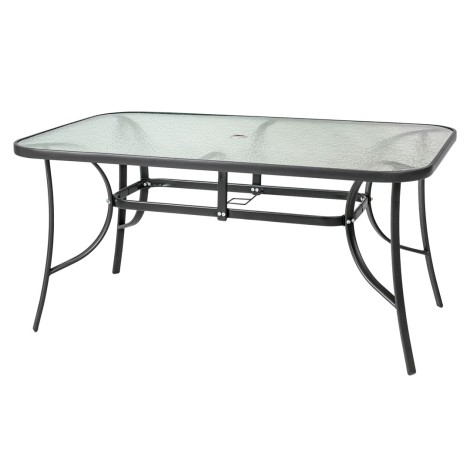 Garden table with glass top NEPTUN 150x90x70