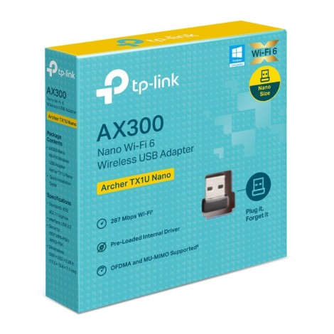 TP-LINK Archer TX1U Nano AX300 Nano Wi-Fi 6 USB Adapter | TP-LINK