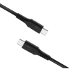 Fixed | Liquid Silicone Cable USB-C/USB-C, 2m, 60W | FIXDLS-CC2-BK