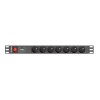 LANBERG PDU RACK POWER STRIP (1U,10A,7X 230V,2M)