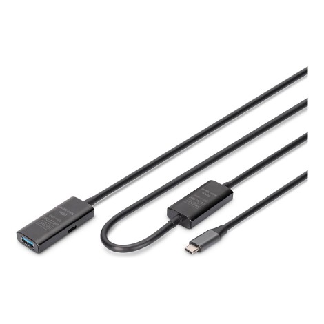Digitus | Active USB 3.2 Gen1 5G extension cable | DA-73111 | USB-C to USB-A