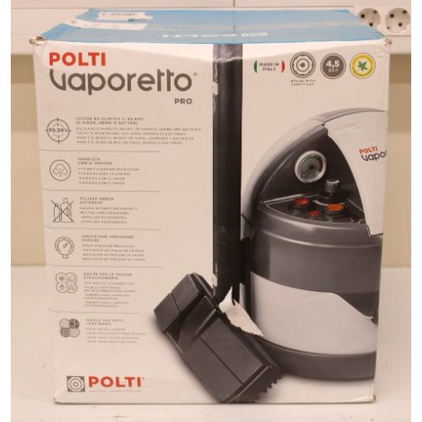 SALE OUT.  | Polti | Steam cleaner | Vaporetto Eco Pro 3.0 | Power 2000 W | Steam pressure 4.5 bar | Water tank capacity 2 L | Grey | DAMAGED PACKAGING, UNEVEN SPACING BETWEEN CORPUS PARTS