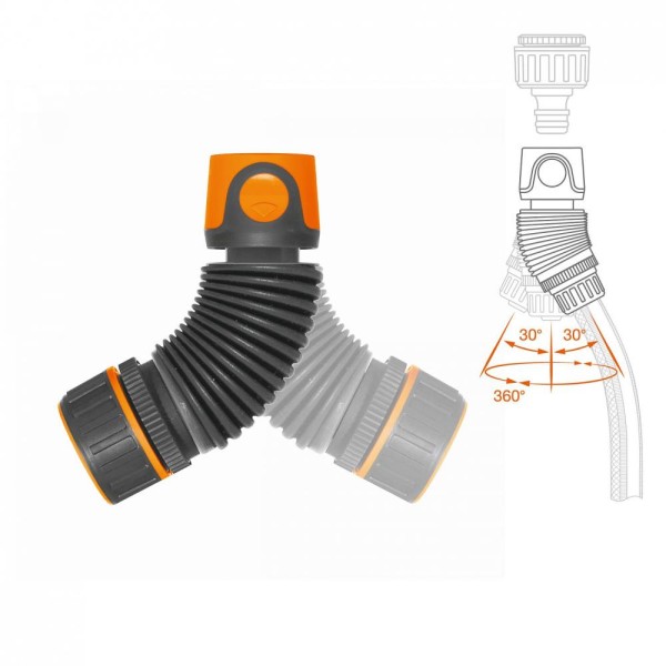 HOSE ACC CONNECTOR FLEXIBLE/1/2