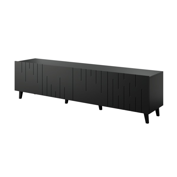 RTV cabinet BARI 200x42x52 matte black