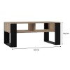 Topeshop MODERN 2P SON CZ coffee/side/end table Coffee table Rectangular shape 2 leg(s)