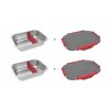 Container set HEATSBOX INNER DISH SET for HeatsBox GO/PRO/STYLE/STYLE+ lunchboxes Silver, Graphite