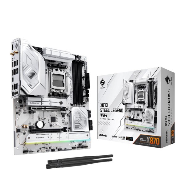 Mainboard|ASROCK|AMD X870|SAM5|ATX|Memory DDR5|Memory slots 4|1xPCI-Express 4.0 ...